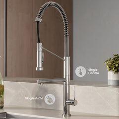 Pull-Down Kitchen Faucet, Nouvet, Single Handle with Pot Filler in Chrome