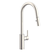 Pull Down Kitchen Faucet, Parma Cafe, Single Handle, Polished Nickel