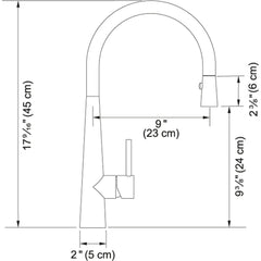 Pull-Down Kitchen Faucet, Single Handle, Gooseneck, Stainless Steel