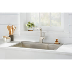Pull-Out Kitchen Faucet, Mid-Town, Single Handle, Stainless Steel