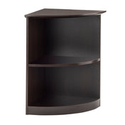 Quarter-Round Bookcase, 2 Shelves in Manufactured Wood