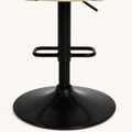 Detail | the matte black pedestal column, hydraulic lever, footrest bracket and base plate