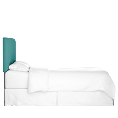 Queen Headboard, Adjustable Height Panel in Talc Polyester