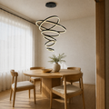 Angle | a second dining-room angle showing the cascade from the far side of the table