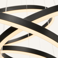 Texture | close-up on the matte black aluminum ring and its warm LED edge