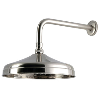 Rain Shower Head with Arm, Trimscape, 10 Inch Round in Brushed Nickel