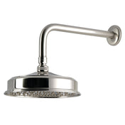 Rain Shower Head with Arm, Trimscape, 8-Inch Round in Brushed Nickel