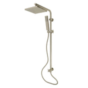 Rain Shower System, Claremont, Wall Mount with Hand Shower in Brushed Nickel