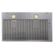 Range Hood Insert, 28 Inches Wide in Stainless Steel