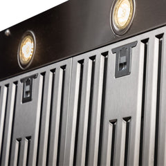 Range Hood Insert, 28 Inches Wide in Stainless Steel