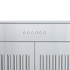 Range Hood Insert, 28 Inches Wide with 600 CFM in Stainless Steel