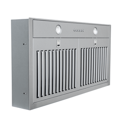Range Hood Insert, 28 Inches Wide with 600 CFM in Stainless Steel