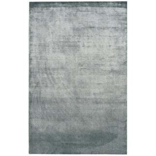 Rectangle Area Rug, 6 ft x 9 ft with Rayon Viscose and Cotton in Rock