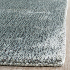 Rectangle Area Rug, 6 ft x 9 ft with Rayon Viscose and Cotton in Rock