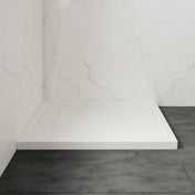 Rectangle Shower Base, Single Threshold, Acrylic, 48 x 36 In, White