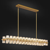 Rectangular Chandelier with 60 Lights and Clear K9 Crystal Shades
