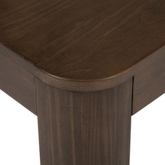 Rectangular Coffee Table with Solid Pine Wood Top and Base