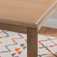 Rectangular Dining Table in Solid Acacia Wood, Graywash
