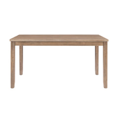 Rectangular Dining Table in Solid Acacia Wood, Graywash