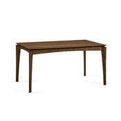 Rectangular Dining Table, Solid and Manufactured Wood, Four Tapered Legs