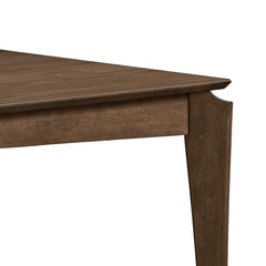 Rectangular Dining Table, Solid and Manufactured Wood, Four Tapered Legs