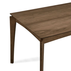 Rectangular Dining Table, Solid and Manufactured Wood, Four Tapered Legs