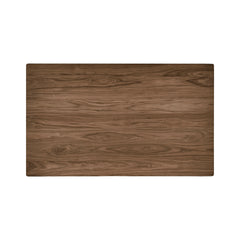Rectangular Dining Table, Solid and Manufactured Wood, Four Tapered Legs
