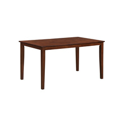 Rectangular Dining Table, Solid Rubberwood, 54 x 32 Inch, Cherry
