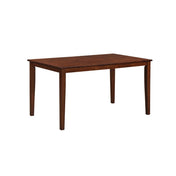 Rectangular Dining Table, Solid Rubberwood, 54 x 32 Inch, Cherry
