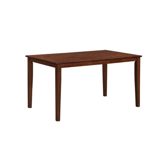 Rectangular Dining Table, Solid Rubberwood, 54 x 32 Inch, Cherry