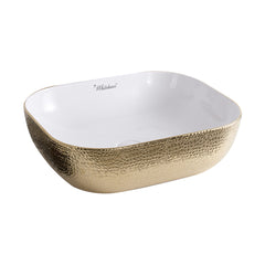 Rectangular Vessel Bathroom Sink, 18 Inch, Vitreous China