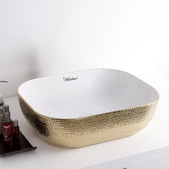 Rectangular Vessel Bathroom Sink, 18 Inch, Vitreous China