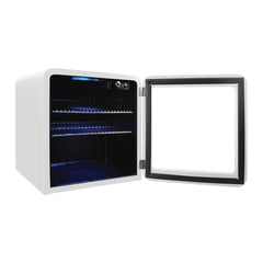Retro Beverage Cooler, 1.7 Cu. Ft., 10 Can Capacity, Glass Door