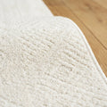 Pile close up | the raised pattern and bound edge up close