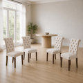 Scale | the set of four against a full window in the dining room, true size