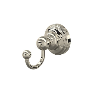 Robe Hook, Edwardian, Wall Mount, Metal, Polished Nickel