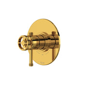 1/2 Thermostatic Pressure-Balance 2-Function Trim, Unlacquered Brass