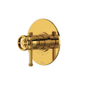 Hero | complete Unlacquered Brass thermostatic and pressure-balance shower trim with three functions