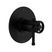 1/2-Inch Thermostatic 3-Function Pressure-Balance Trim, Matte Black