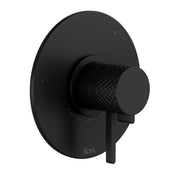 1/2-Inch Matte Black Thermostatic Pressure-Balance Five-Function Trim