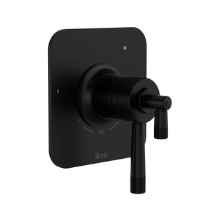 1/2-Inch Five-Function Matte Black Thermostatic Pressure-Balance Trim