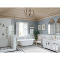 Lifestyle | Frame 02 shows the polished chrome shower trim in a bathroom setting