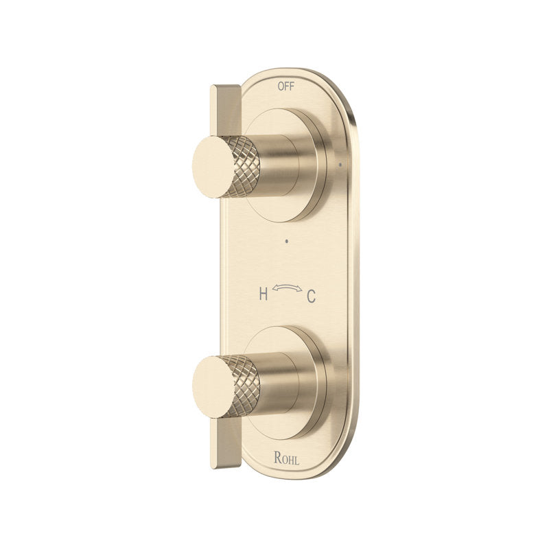 Hero | complete 1/2-inch thermostatic shower trim with diverter in Satin Nickel