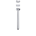 Hero | Complete 13-inch ceiling mount shower arm with sliding escutcheon