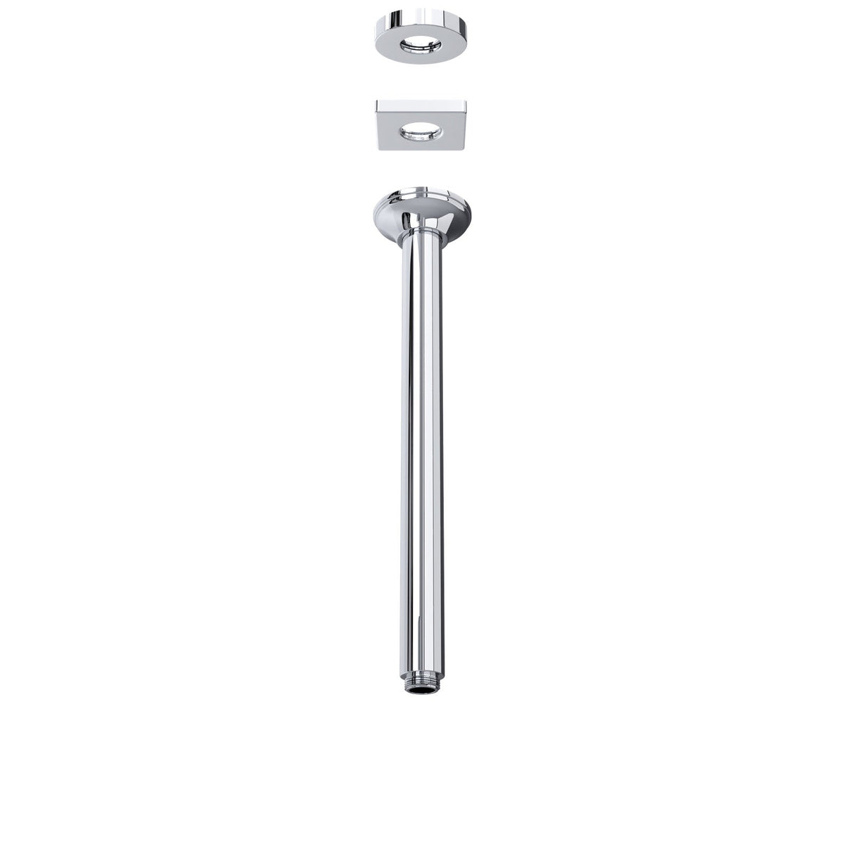 Hero | Complete 13-inch ceiling mount shower arm with sliding escutcheon