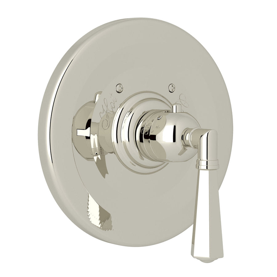 Studio | alternate complete Polished Nickel thermostatic shower trim view