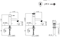 Dimensions | Single Handle Lavatory Faucet manufacturer specification drawing with dimensions