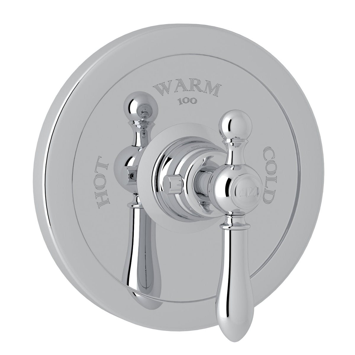 Hero | complete polished chrome 3/4-inch thermostatic shower trim