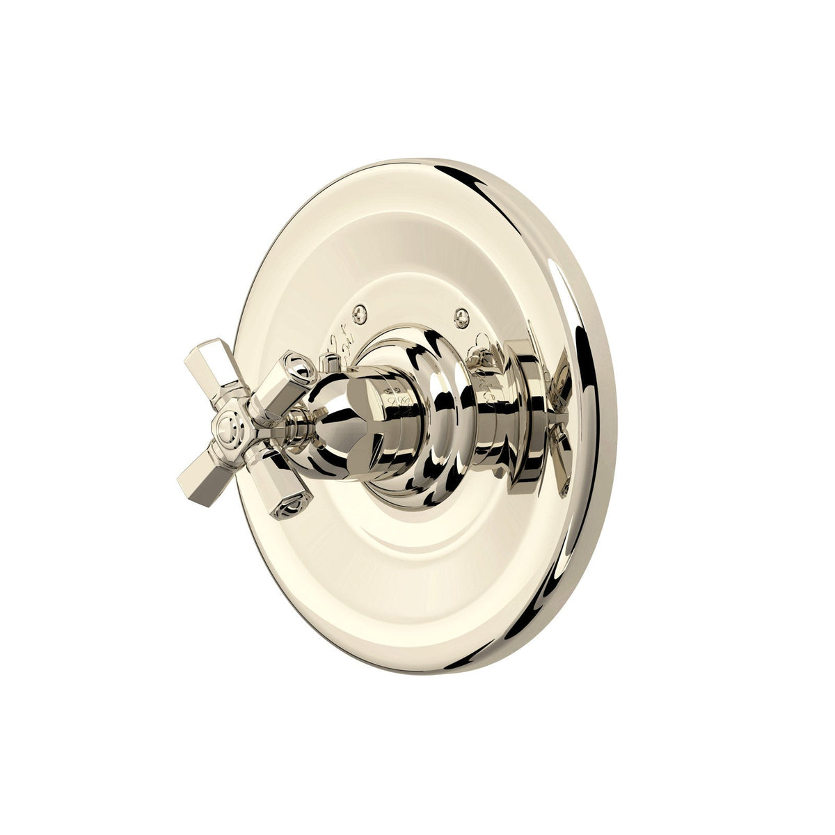 Hero | complete Polished Nickel 3/4-inch thermostatic shower trim without volume control