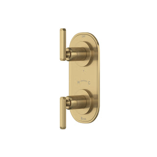 Antique Gold Two-Handle Shower Control